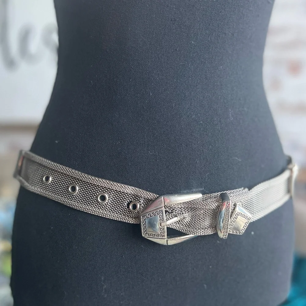 Vintage Versace silver belt
